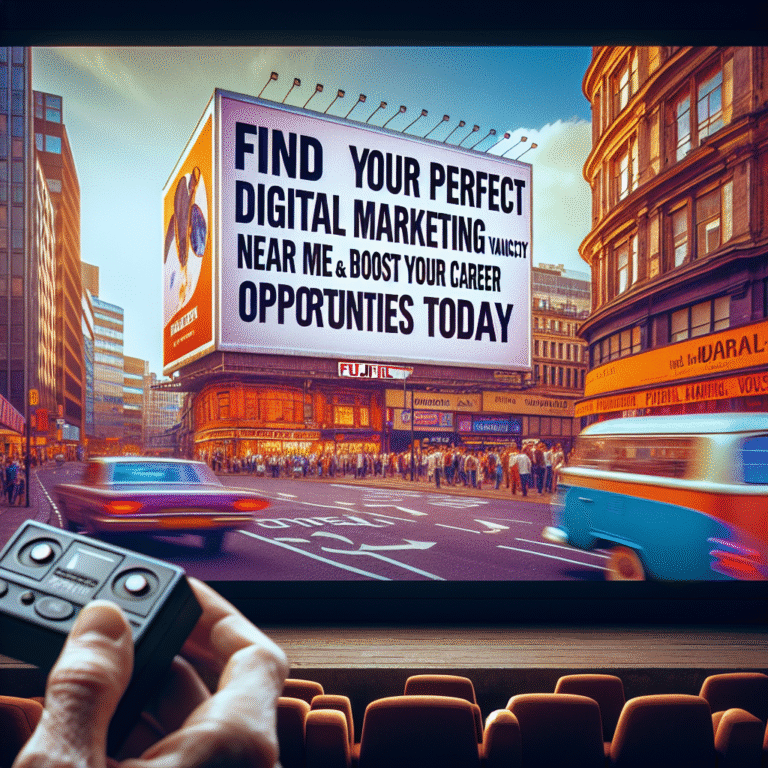 Find Your Perfect Digital Marketing Vacancy Near Me and Boost Your Career Opportunities Today