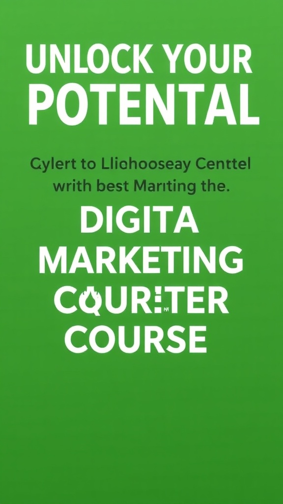 Unlock Your Potential: The Ultimate Guide to Choosing the Best Digital Marketing Course for Career Success