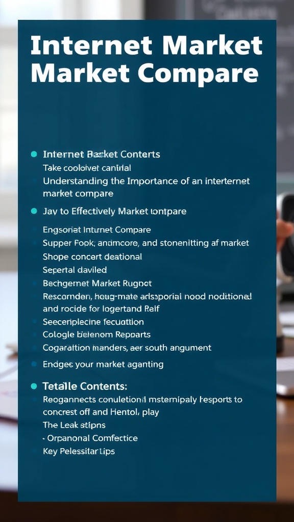 Discover the True Value of Your Investment with Our Comprehensive Internet Market Compare Guide
