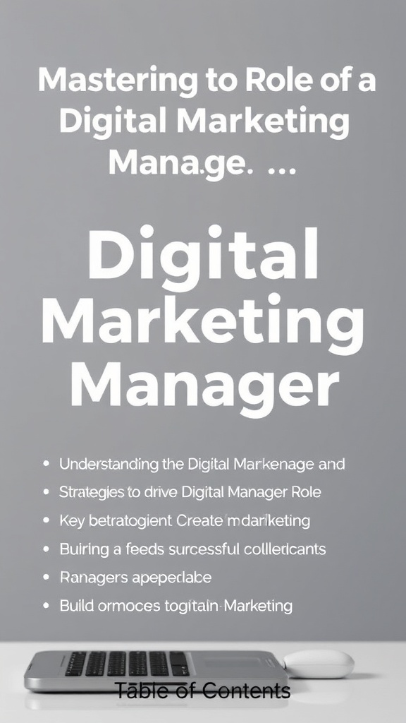 Mastering the Role of a Digital Marketing Manager: Strategies to Drive Revenue and Boost Brand Authority