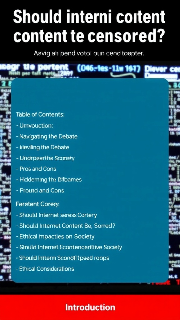 Should Internet Content Be Censored? Unveiling the Pros, Cons, and Hidden Impact on Society