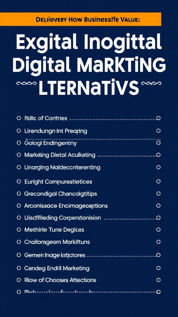Exploring Innovative Digital Marketing Alternatives That Deliver Real Business Value