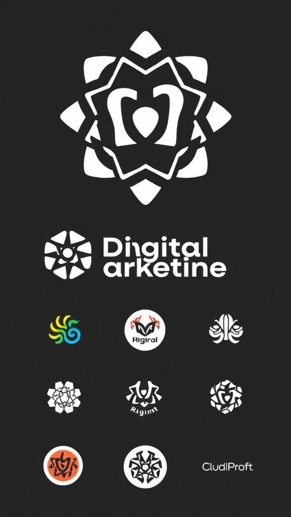 Discover Eye-Catching Digital Marketing Logo PNGs That Boost Brand Visibility and Save Design Time