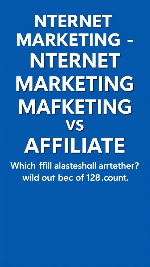 Internet Marketing vs Affiliate: Which Path Offers Greater Profitability and Long-Term Success?