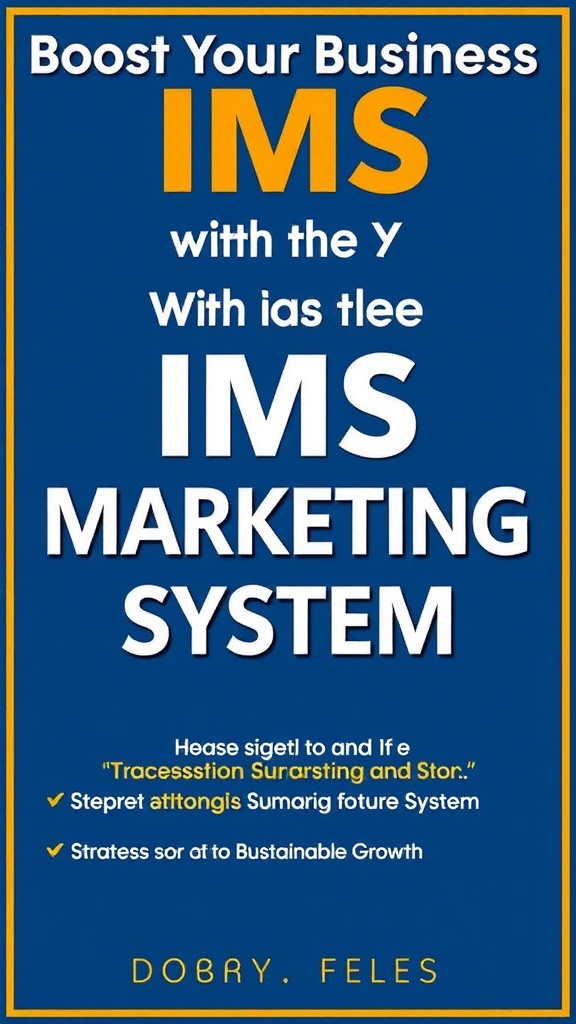 Boost Your Business Success with the IMS Internet Marketing System: Proven Strategies for Sustainable Growth