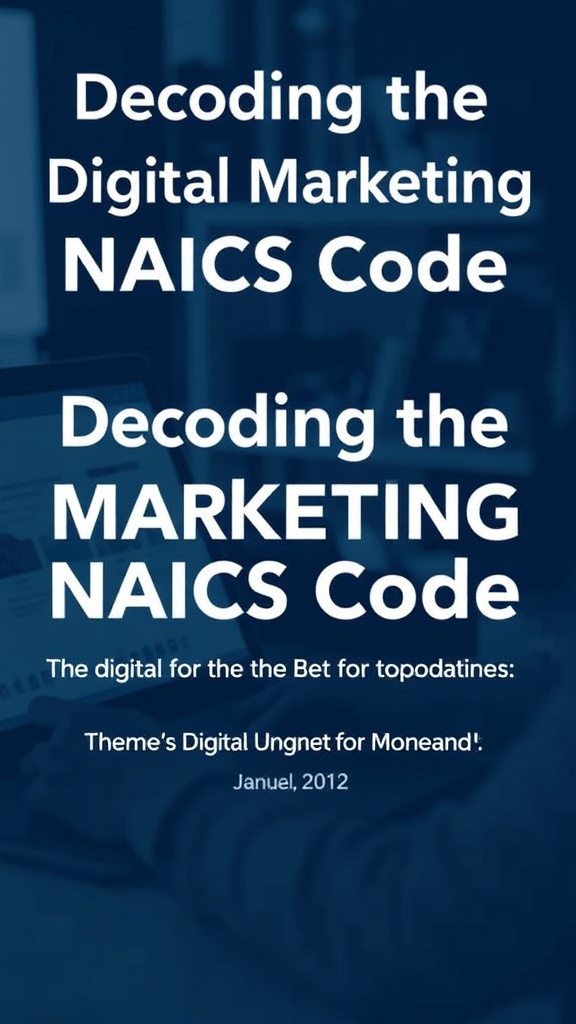 Decoding the Digital Marketing NAICS Code: Unlock Hidden Opportunities for Business Growth